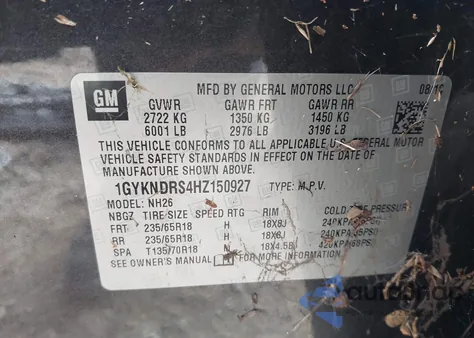 1GYKNDRS4HZ150927